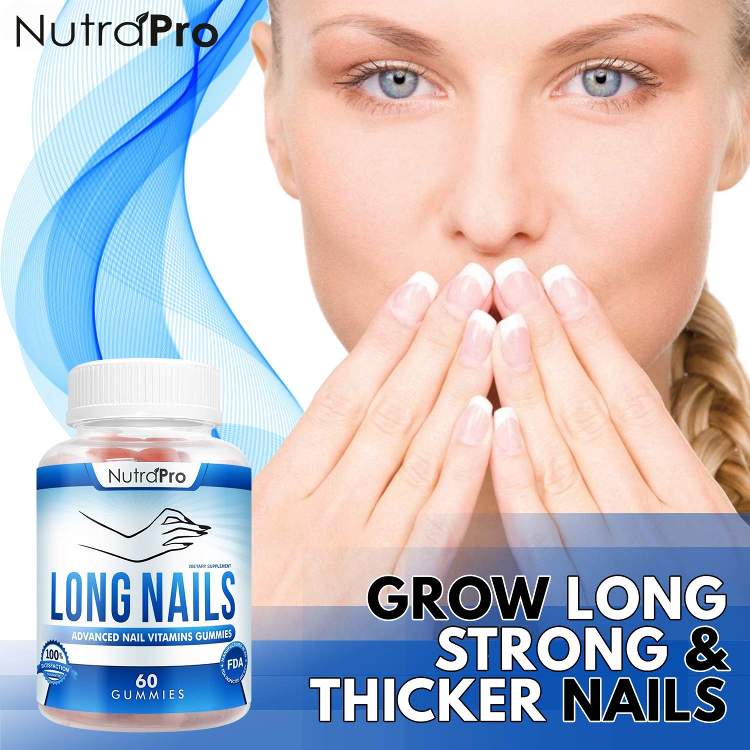 NutraPro gummies in hand demonstrating serving size and easy daily use benefit