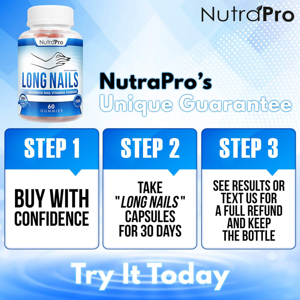 NutraPro ingredient label highlighting biotin and collagen for informed choice
