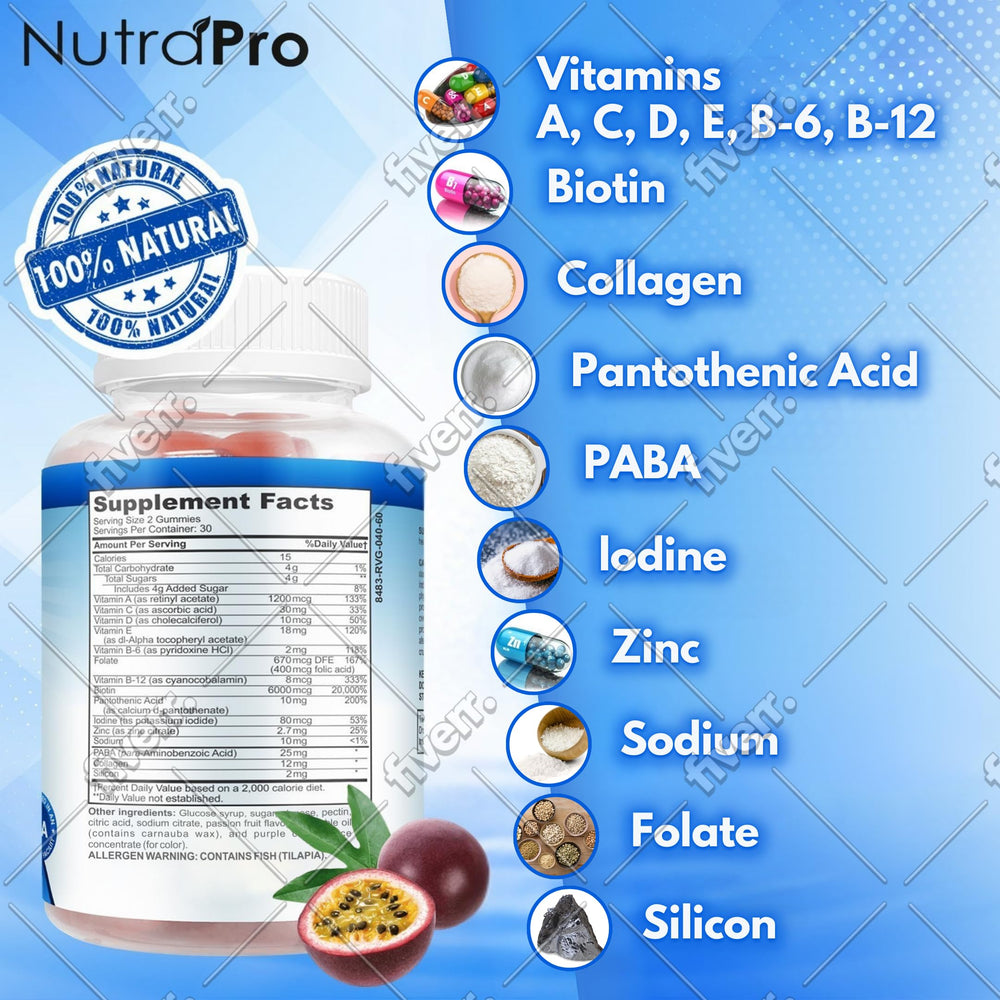 NutraPro bottle beside common objects showing scale for accurate sizing