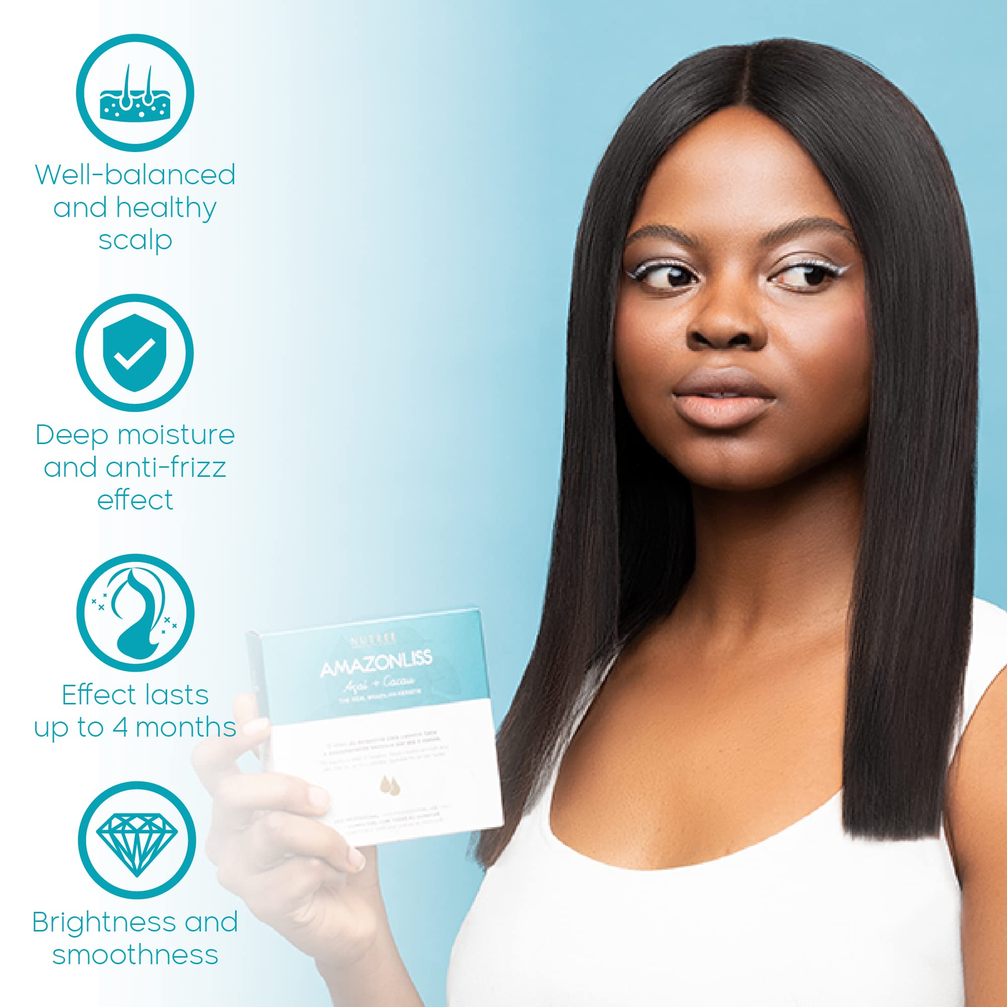 Nutree Professional Amazonliss close-up of creamy treatment texture for even application