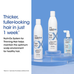 NUTRI-OX shampoo foam texture showing gentle cleansing action