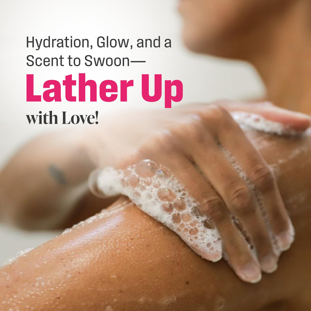 Nutrius creamy lather on hand demonstrating moisturizing texture benefit