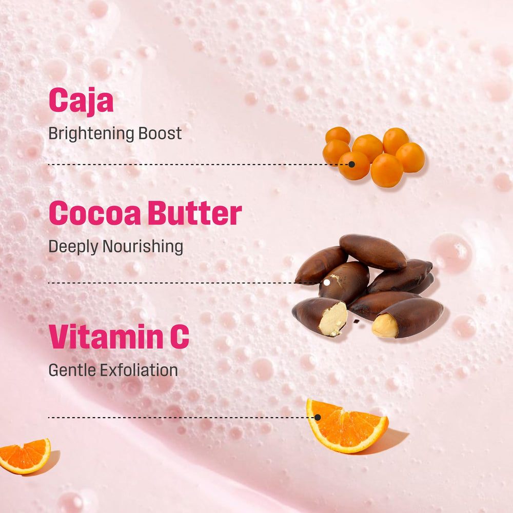 Nutrius body wash in shower use showing hydrating routine benefit