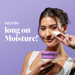 Nutrius label close-up highlighting shea butter and plant squalane for nourishing care