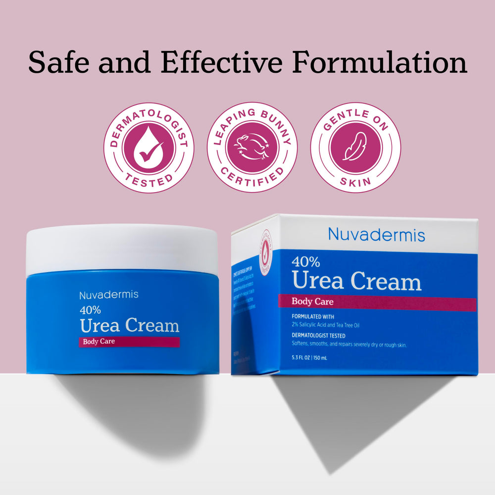 nuvadermis being smoothed on forearm for fast-absorbing moisture