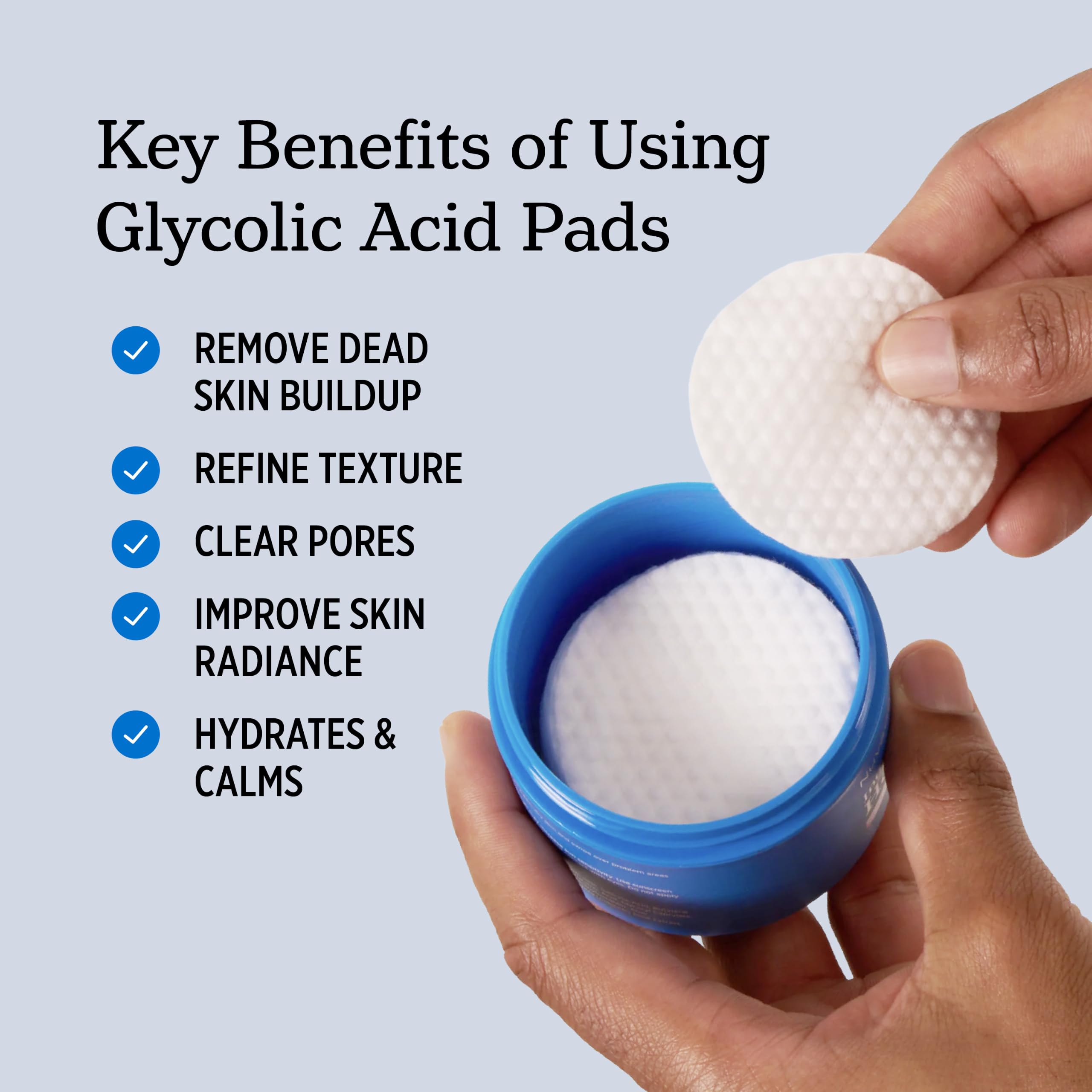 NUVADERMIS ingredients label with glycolic acid and antioxidants listed