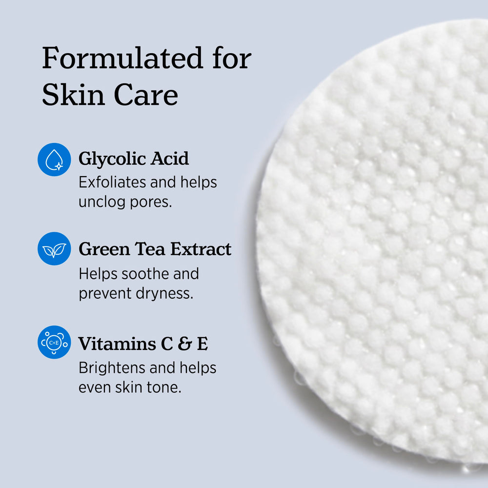 NUVADERMIS pad texture macro showing exfoliating surface and gentle finish