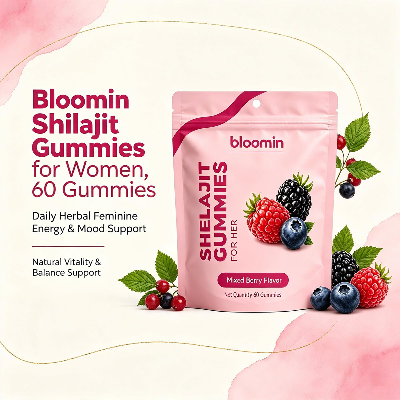 NUVASKIN Bloomin jar of core ingredients including shilajit resin for transparency of sourcing