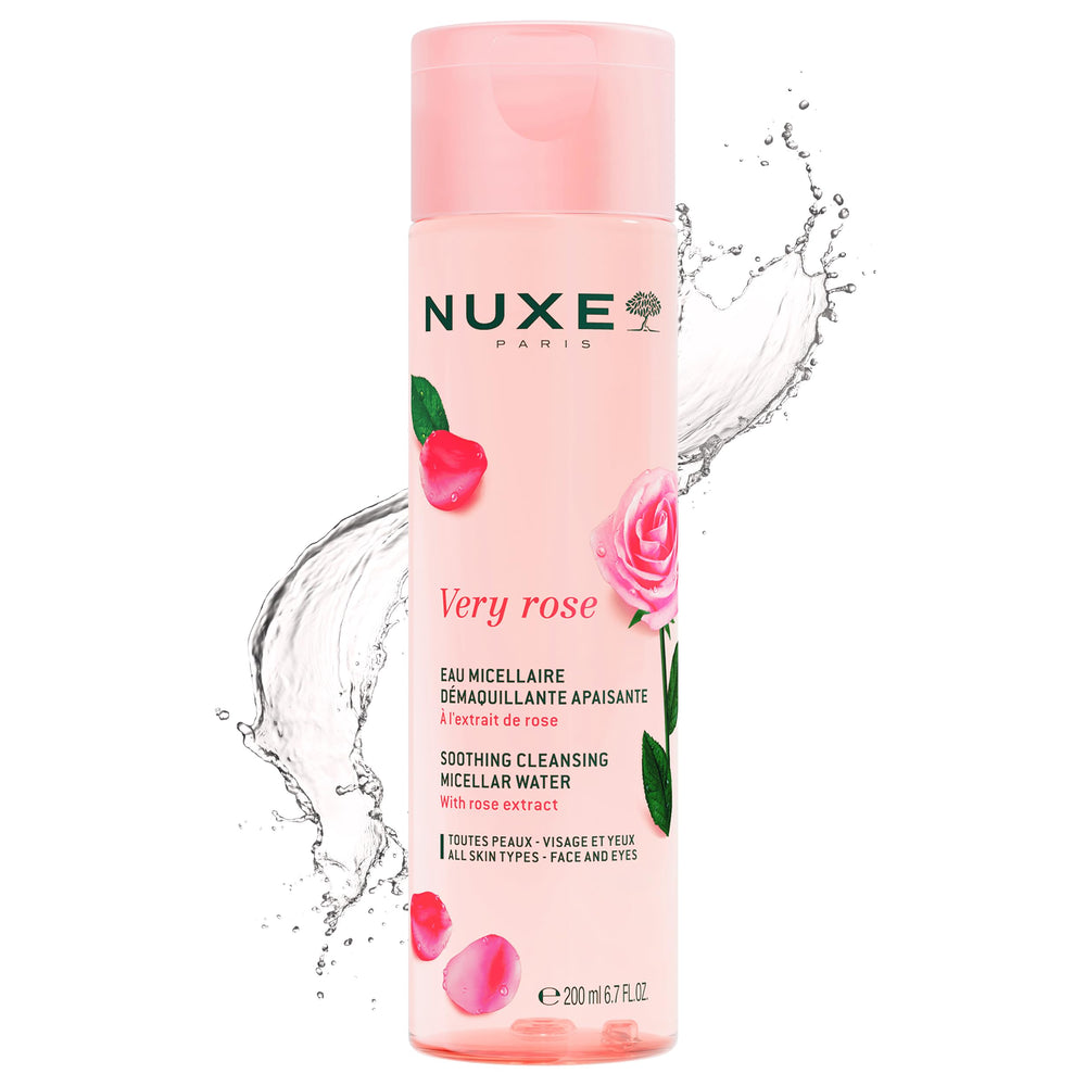 NUXE micellar water front bottle shot showing clean packaging and easy use