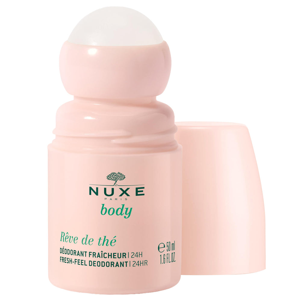 NUXE roll-on front packaging showing brand and compact bottle for confident freshness