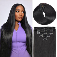 Nuzusa front packaging showing 1B Natural Black and full set benefits