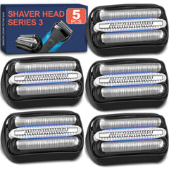 NXPPYY front view of five-pack replacement heads showing value and fit
