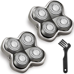 NXPPYY Pro 4 front packaging showing two replacement heads and brush for easy replacement