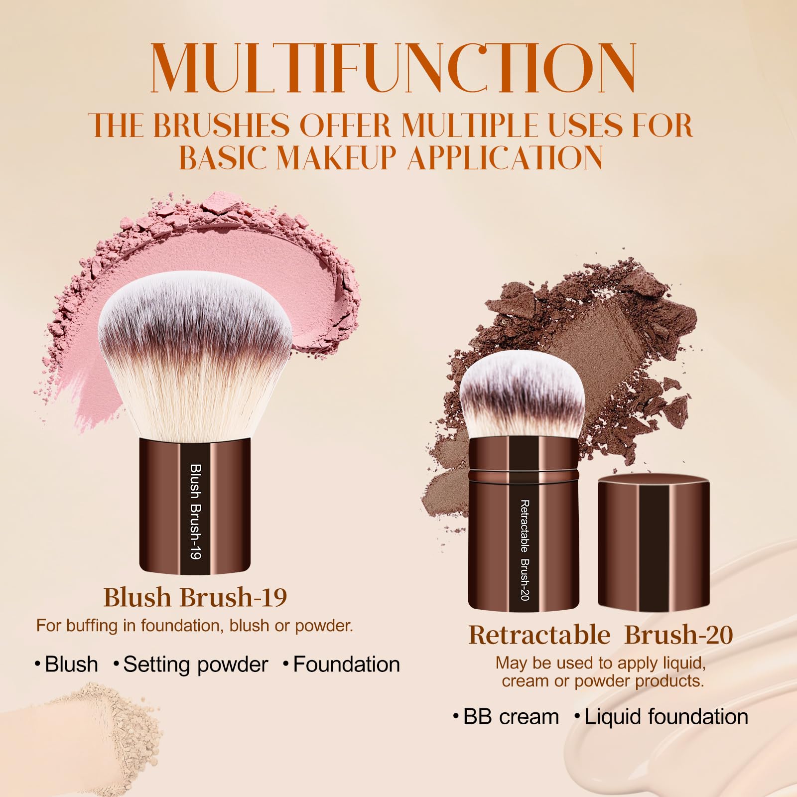 nxppyy variety of sponges and powder puffs demonstrating multi-surface blending efficiency