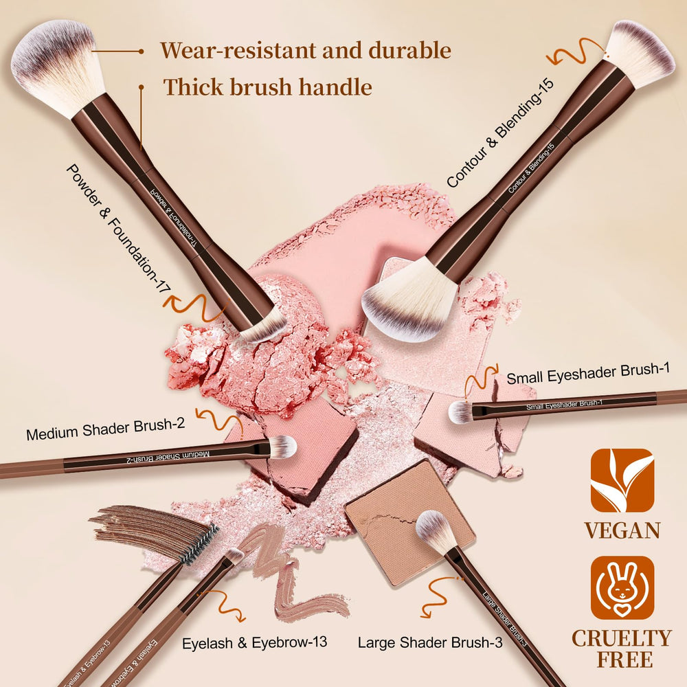 nxppyy brush applying foundation on model showing smooth, streak-free coverage