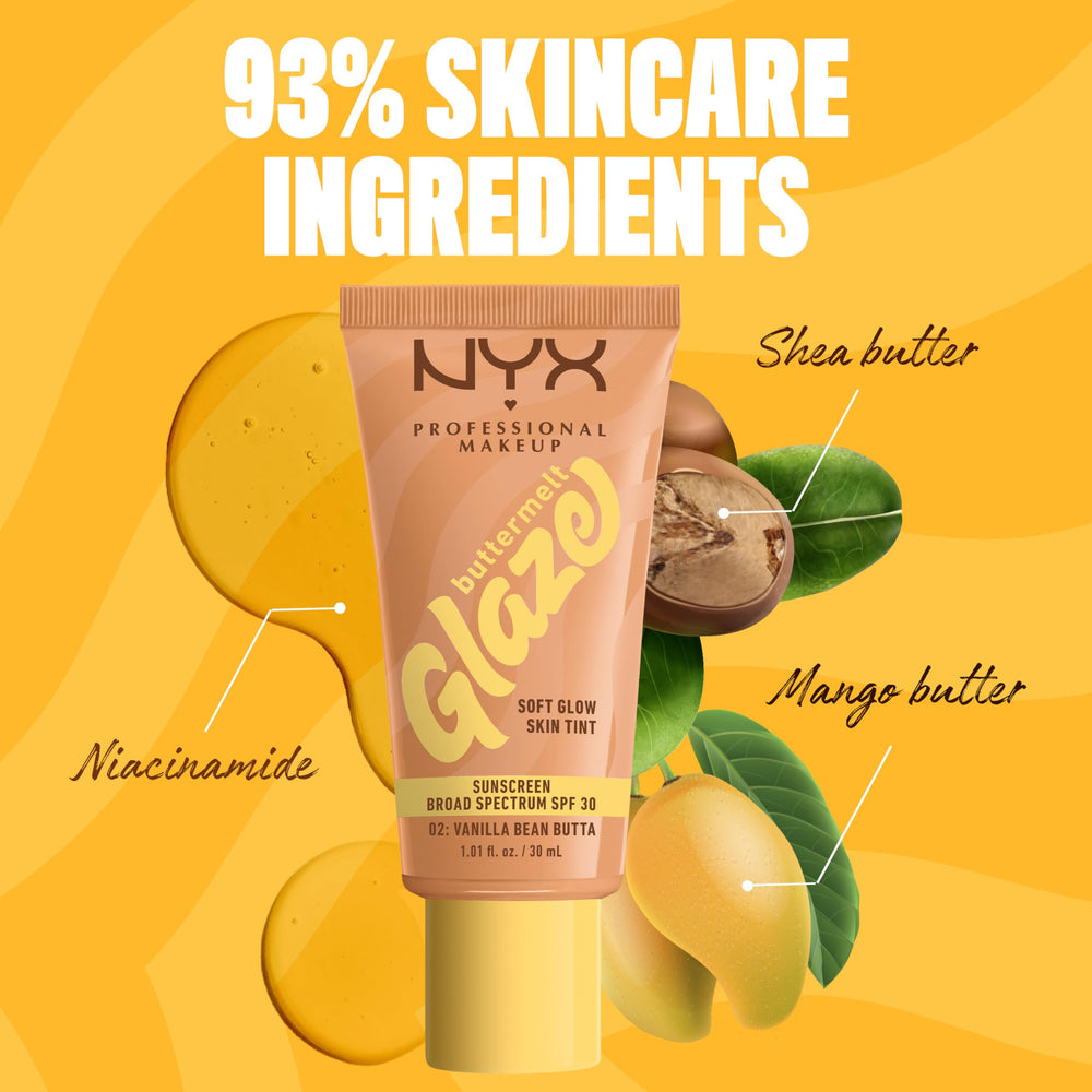 NYX PROFESSIONAL MAKEUP bottle on bathroom vanity illustrating daily routine ease and skincare fusion