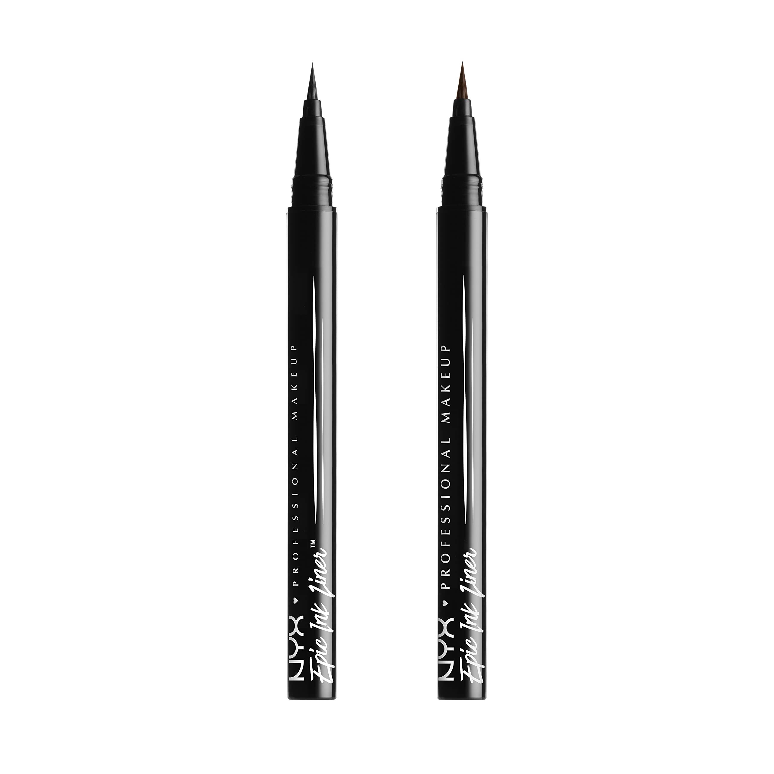 NYX Professional Makeup front packaging showing two black Epic Ink pens for value