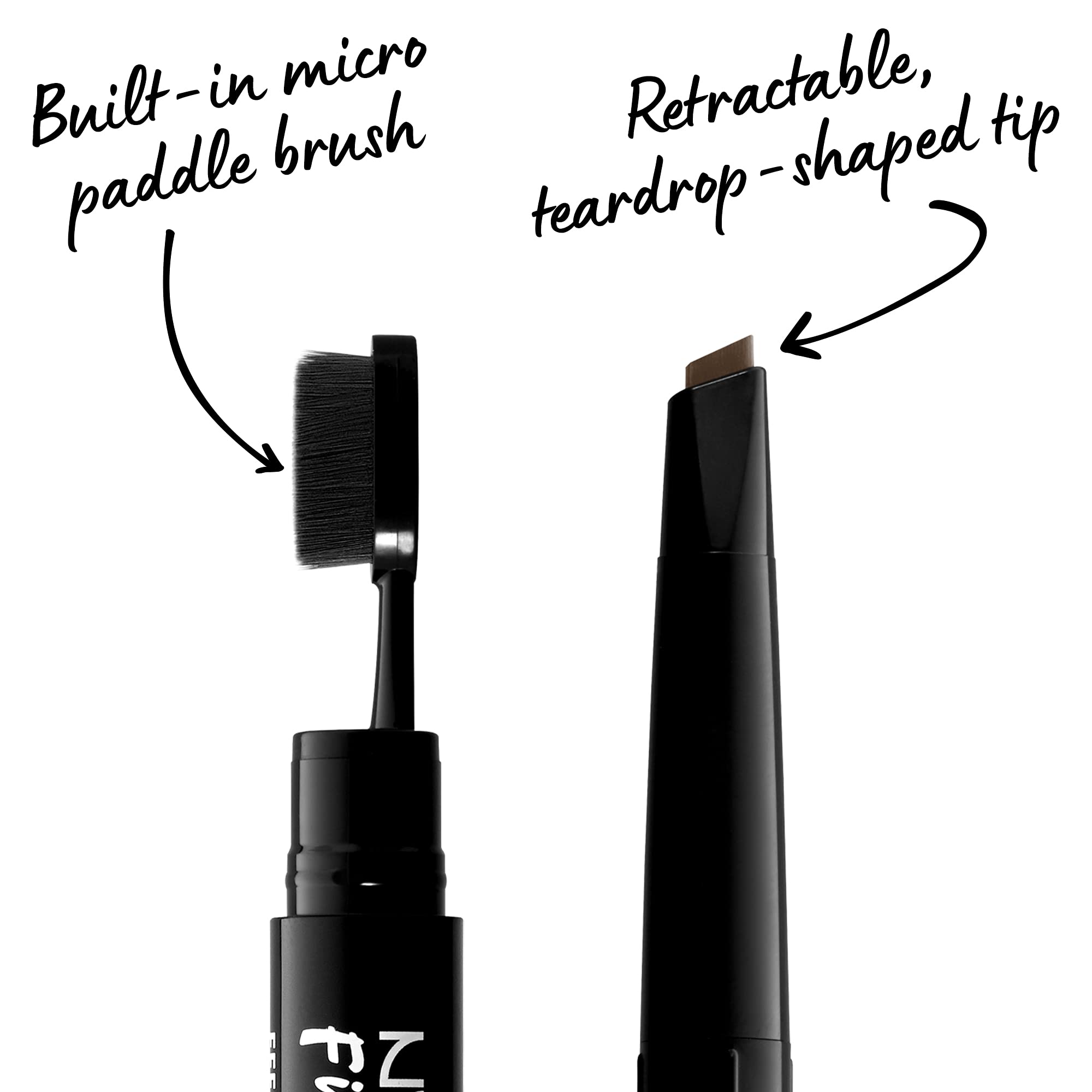 NYX PROFESSIONAL MAKEUP mini paddle brush detail for fluffing and blending