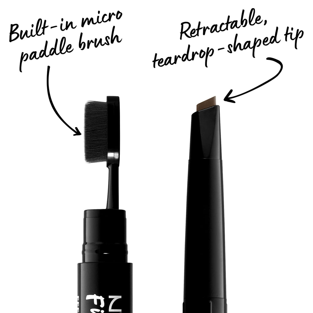 NYX PROFESSIONAL MAKEUP mini paddle brush detail for fluffing and blending