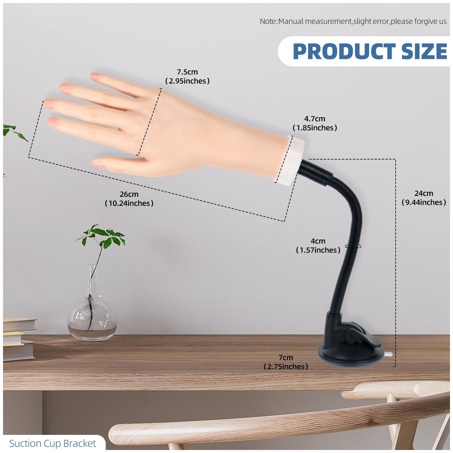 Nyxaphoralyn finger joint close-up showing bendable mobility for realistic practice