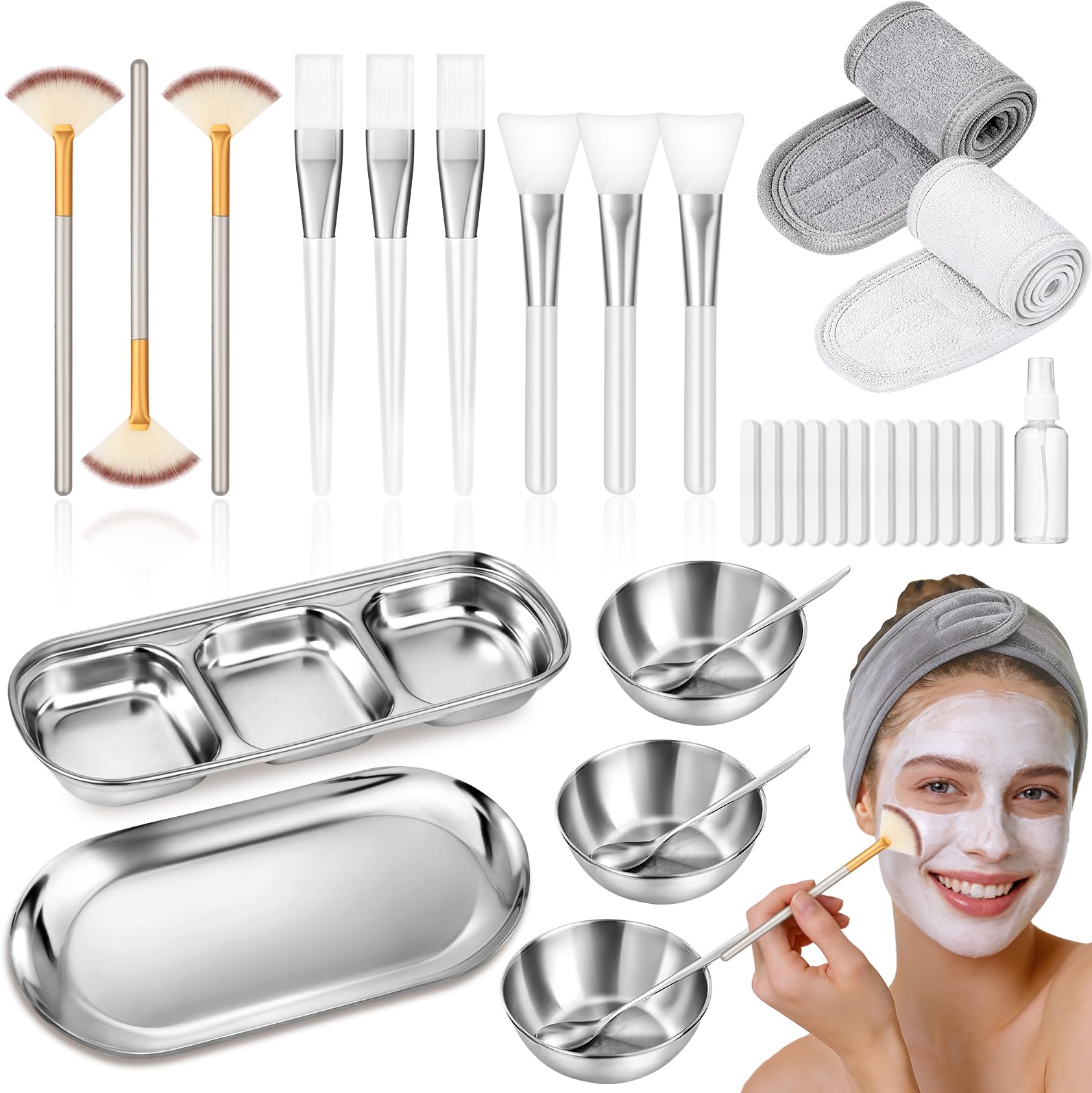 Nyxuso kit front view showing complete 32-piece set and neat layout, professional convenience
