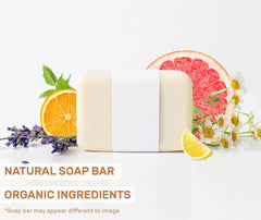O NATURALS bars on soap dish for scale and longer-lasting bar benefit