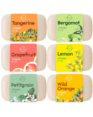 O NATURALS front packaging showing six citrus bars for gift-ready appeal
