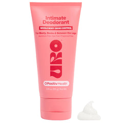 O Positiv URO front tube showing label and compact size for travel convenience