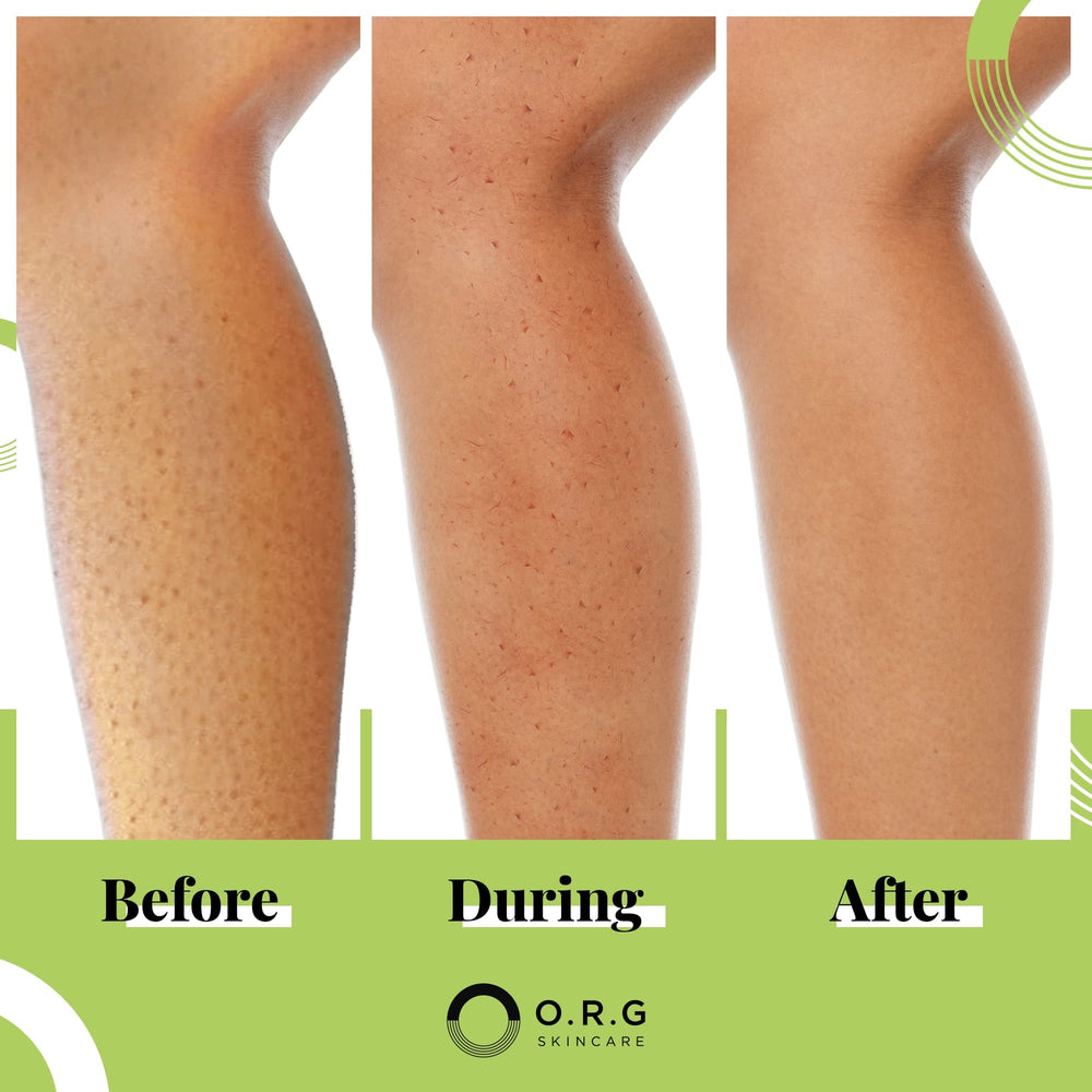 O.R.G. Skincare ingredients label highlighting natural extracts and gentle formula