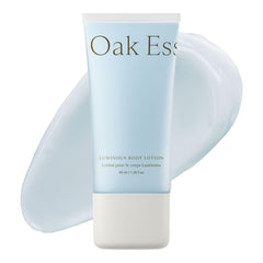 Oak Essentials travel lotion front tube showing compact size and branding benefit