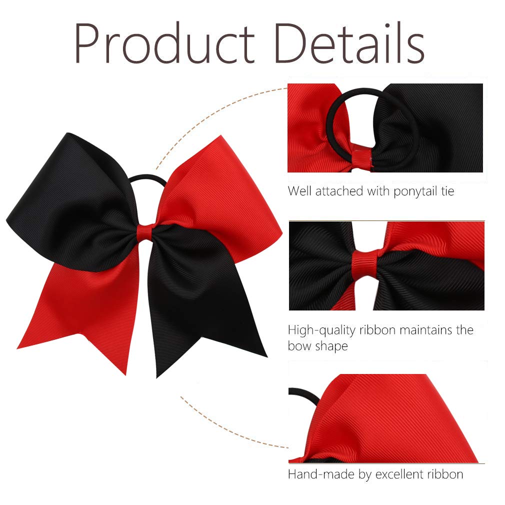 OAOLEER bow worn on a high ponytail showing bold team-ready style