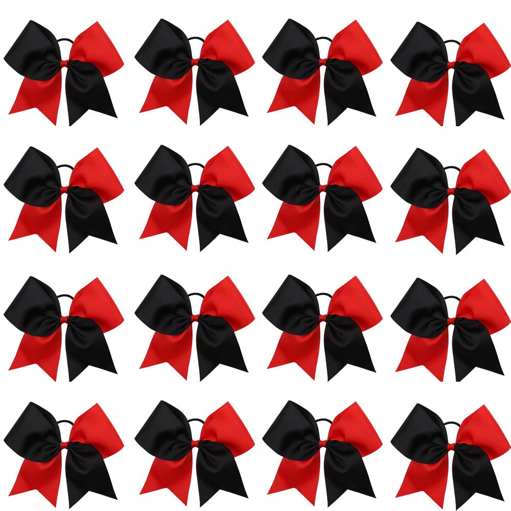 OAOLEER front packaging showing 16-piece cheer bows set organized neatly