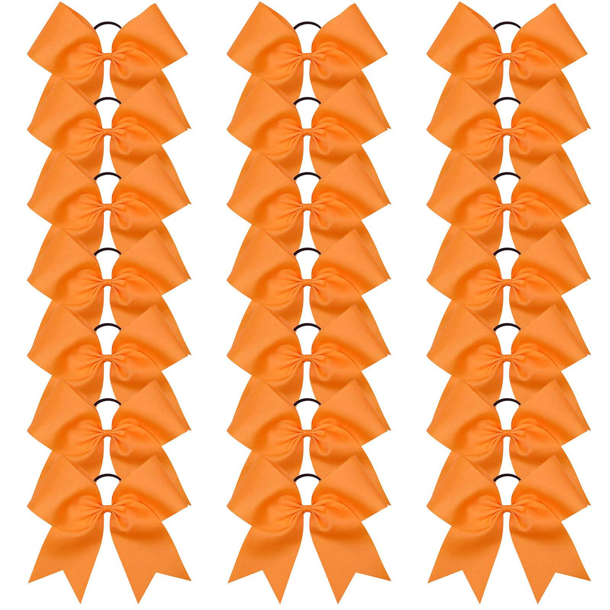 OAOLEER front packaging showing 21 orange cheer bows, easy team matching