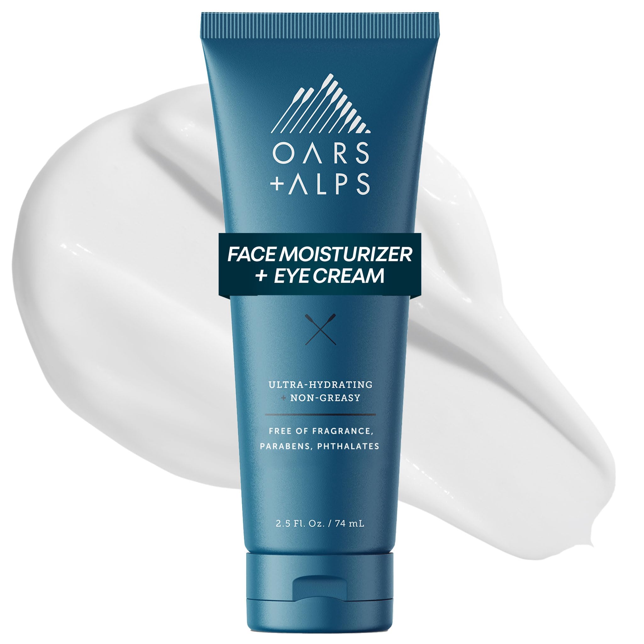 Oars + Alps front packaging showing bottle and clear product benefit
