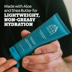 Oars + Alps application under eye showing gentle hydration benefit