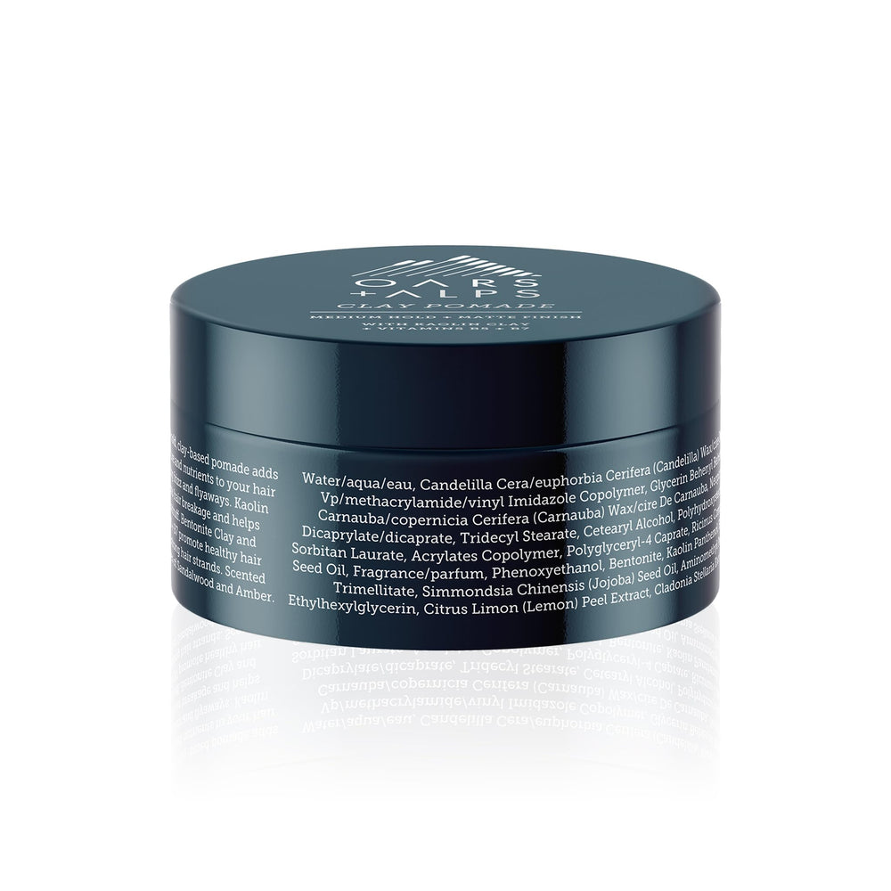 Oars + Alps open jar revealing clay texture for even application