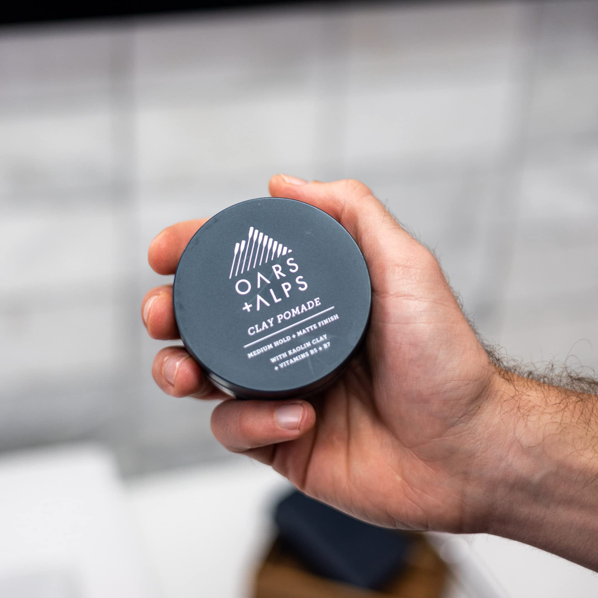 Oars + Alps size comparison with 2oz jar showing travel-friendly convenience