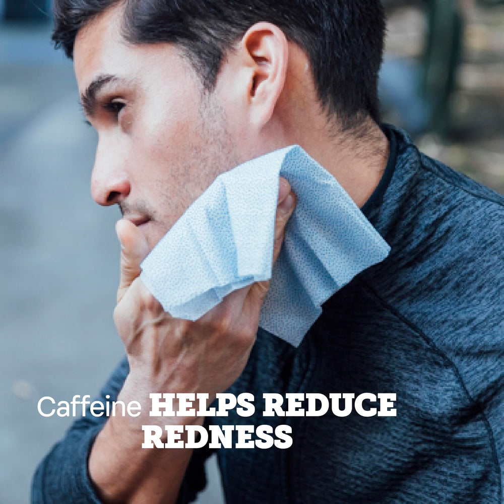 Oars + Alps wipe held in hand demonstrating portability and quick refresh