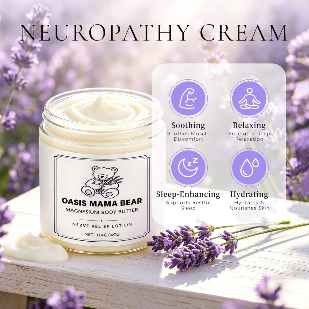OASIS MAMA BEAR jar open revealing cream texture for fast absorption and light feel