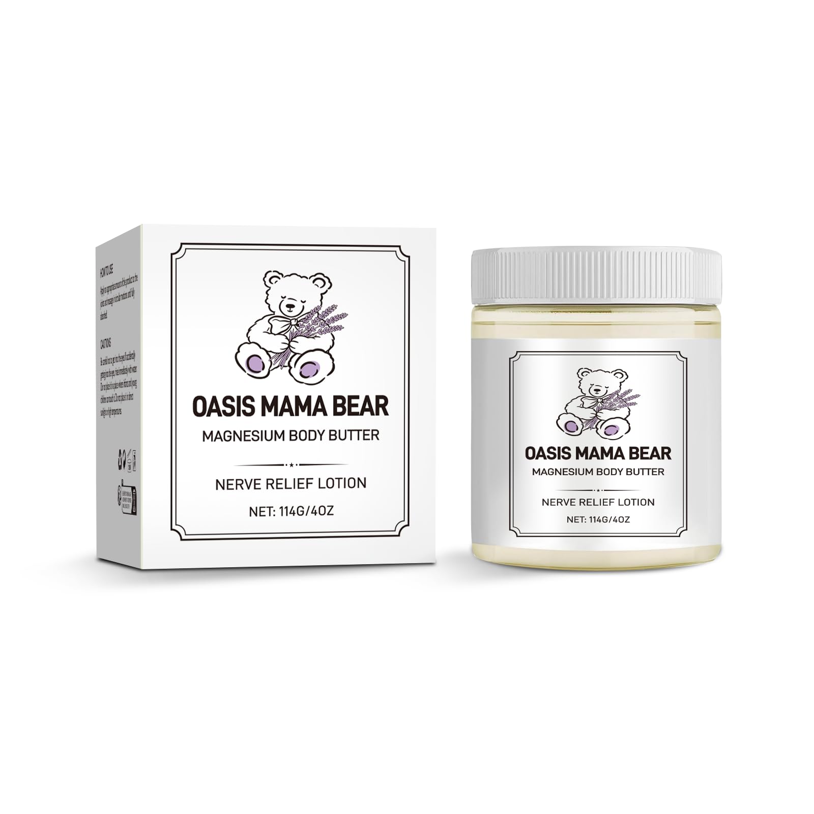 OASIS MAMA BEAR jar inside a travel pouch illustrating portability and on-the-go comfort
