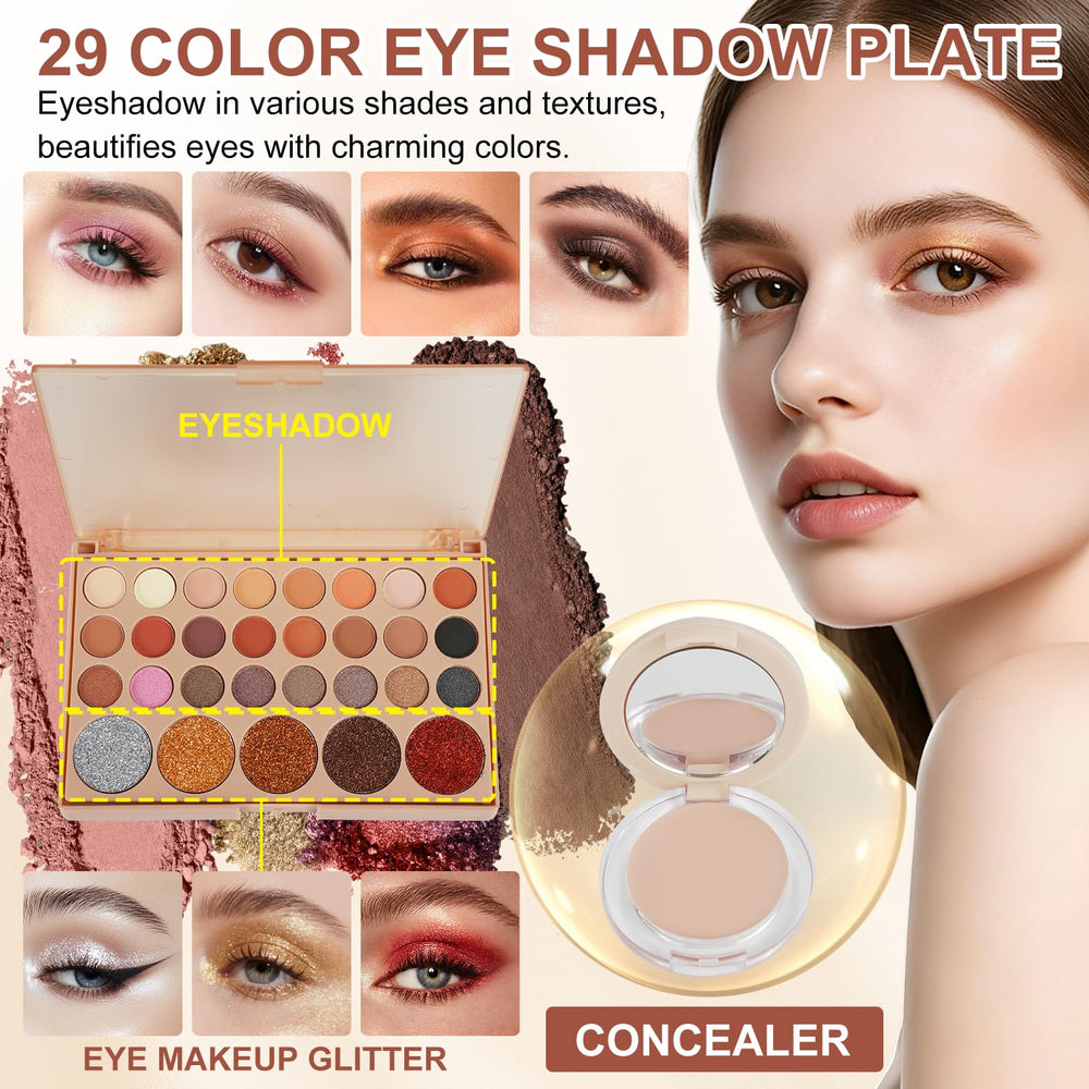 OAWLY eyeshadow palette close-up showing blendable textures and shades