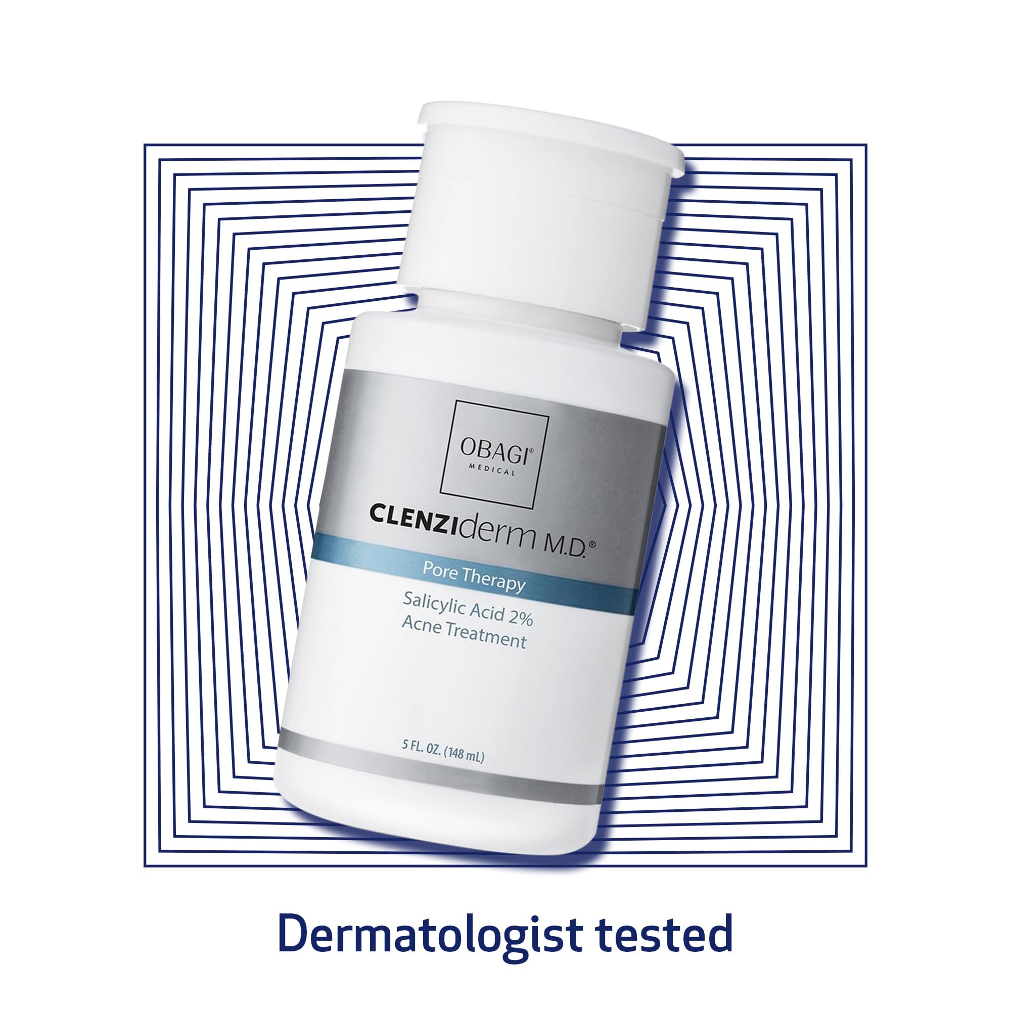 Obagi Medical CLENZIderm M.D. in a bathroom routine scene showing integration into daily skincare benefit