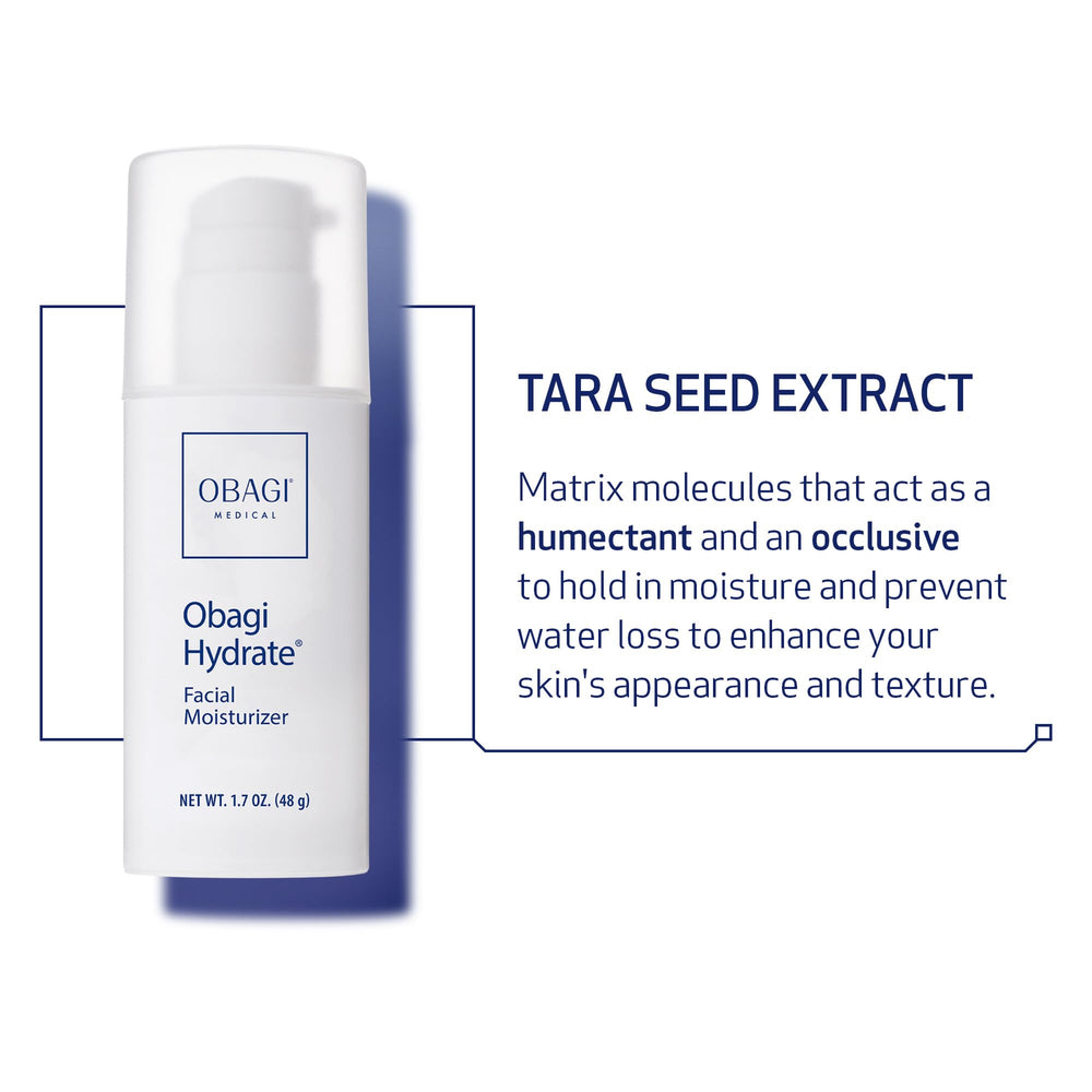 Obagi Hydrate applied during morning routine showing layering with serum and SPF