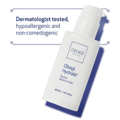 Obagi Hydrate open jar close-up showing smooth cream texture for easy absorption