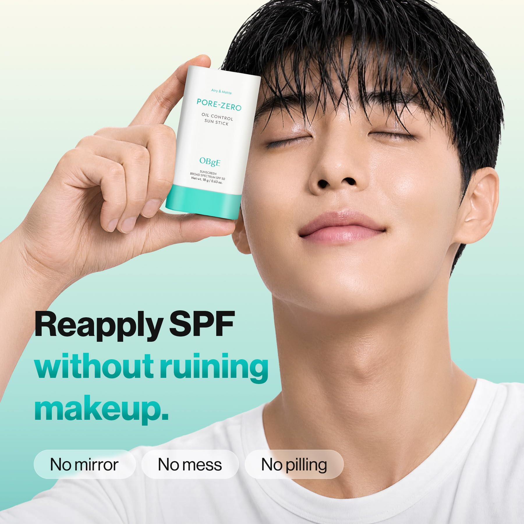 OBgE label and ingredients list showing key soothing extracts
