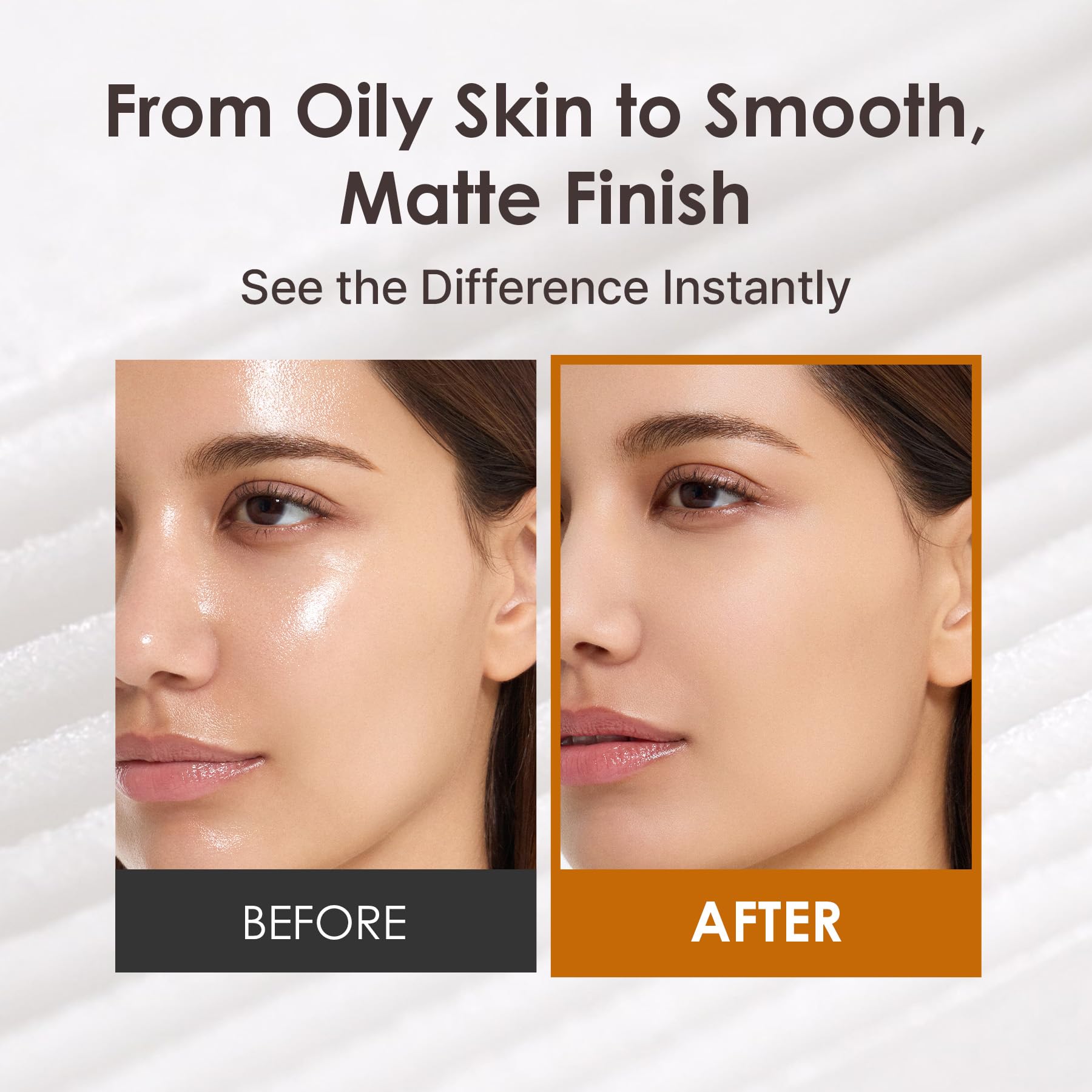 OBgE compact opened revealing translucent powder for shine-free finish benefit