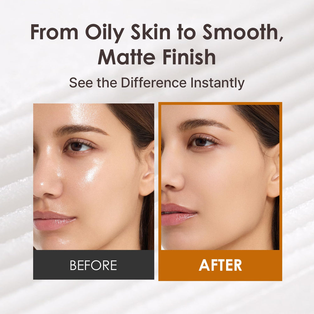 OBgE compact opened revealing translucent powder for shine-free finish benefit