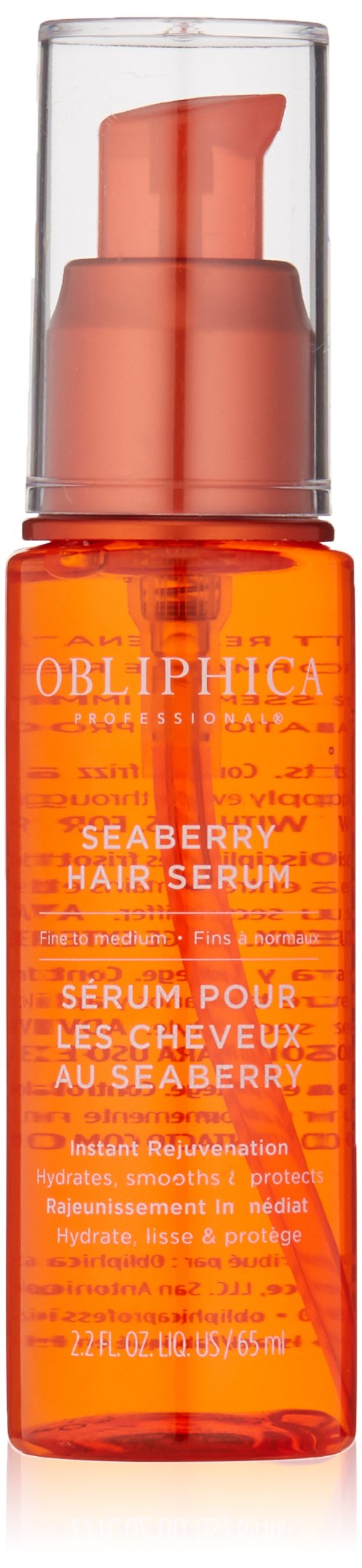 Obliphica Professional front packaging showing bottle design and label, displays lightweight nourishing benefit