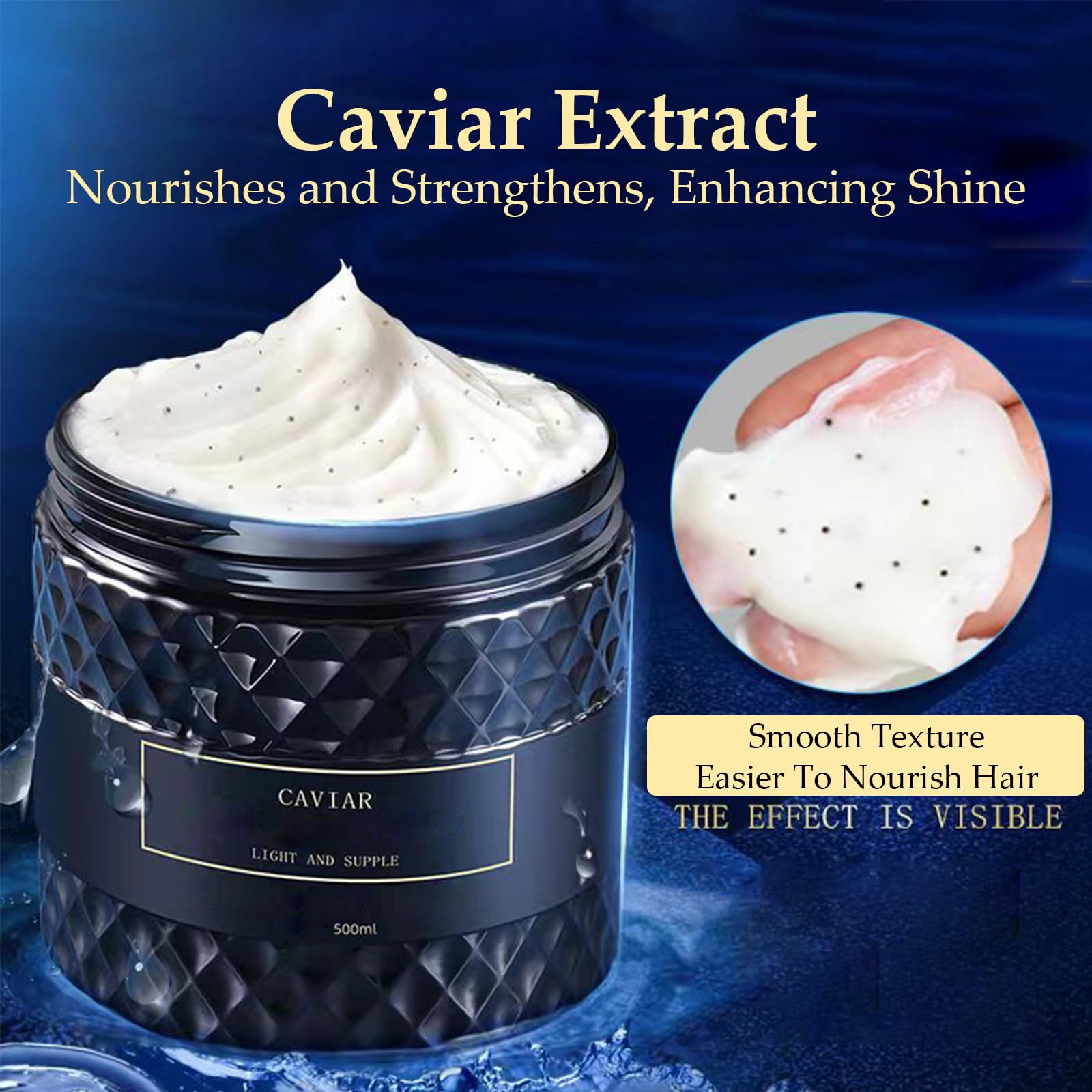 OBRADOYA close-up of caviar essence droplet highlighting nutrient boost