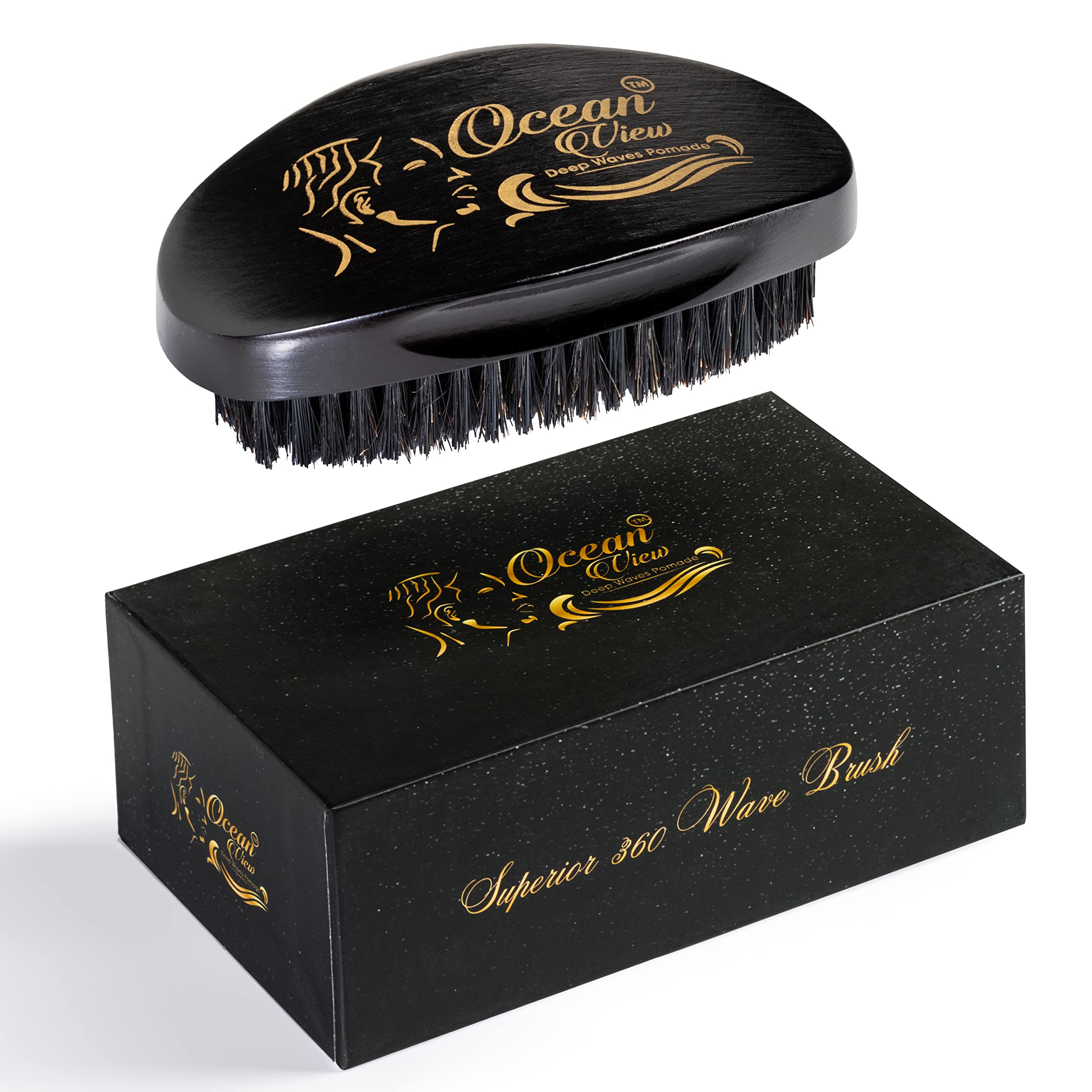 Ocean View Deep Waves Pomade front packaging showing product branding and benefit